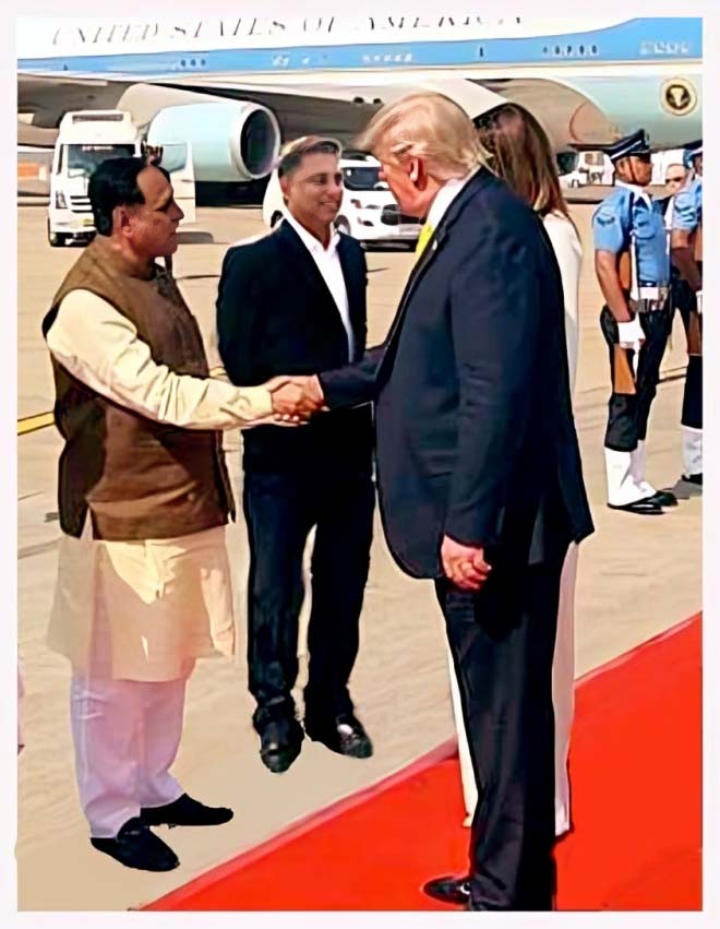 Captain Ajay Chauhan with Donald Trump